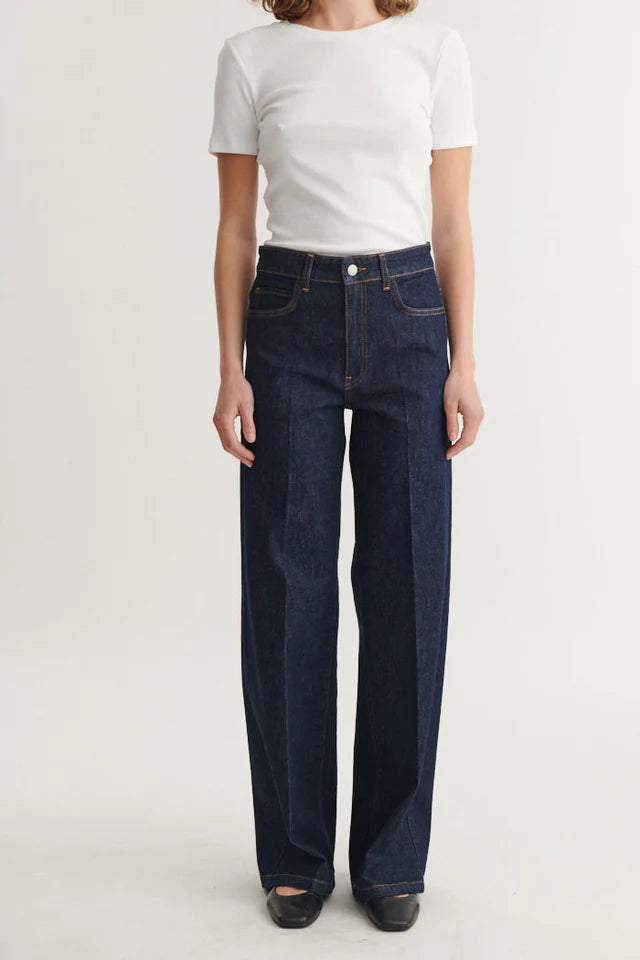 Basic Apparel - Enya Rinse Wash Jeans - Raw Denim