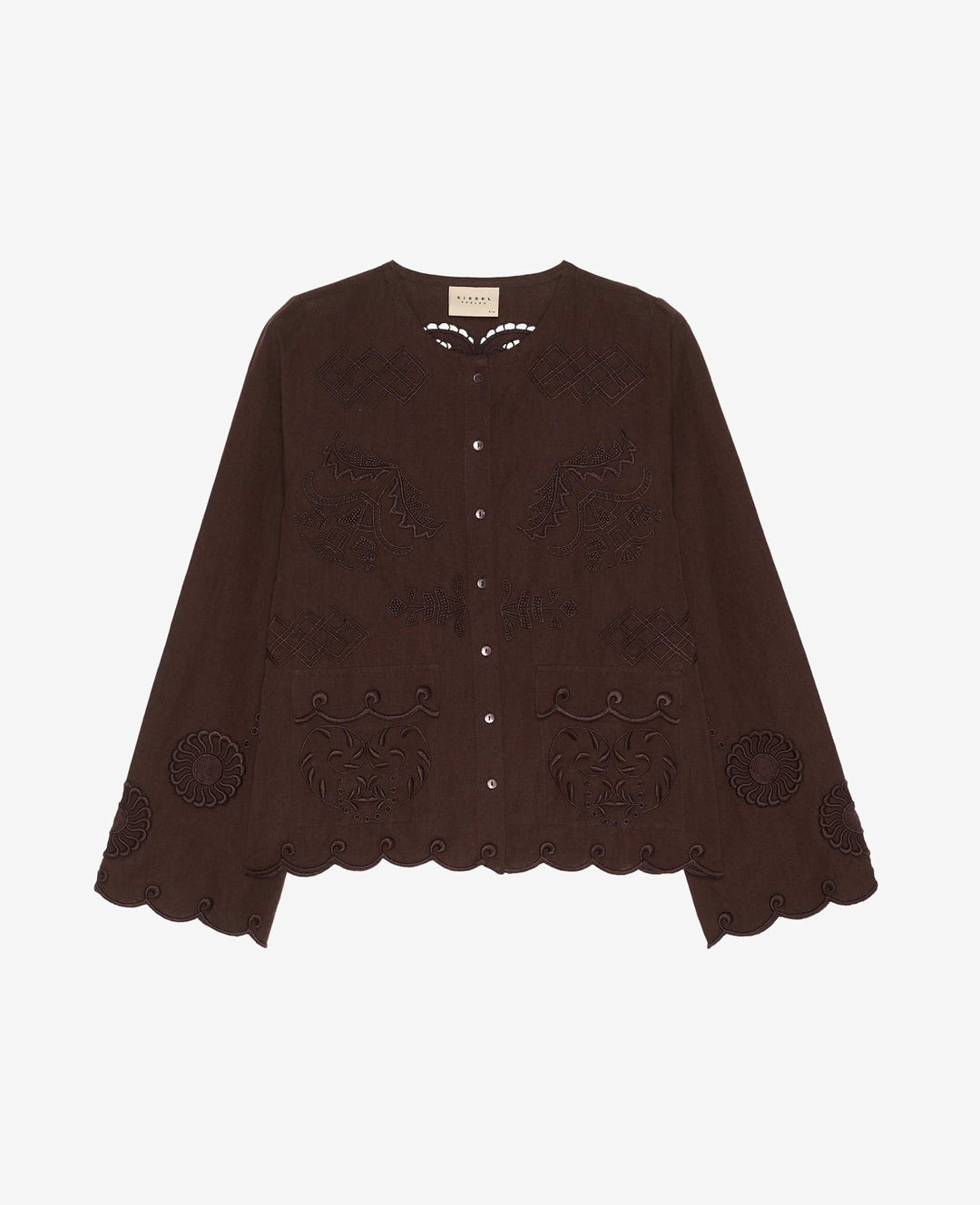 Sissel Edelbo - Ester bluse - Seal Brown