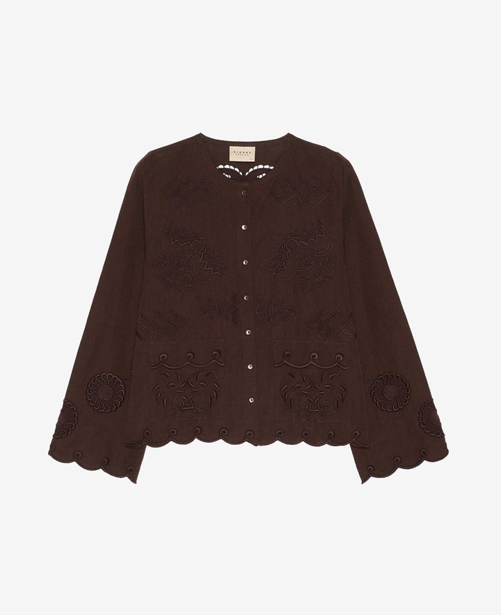 Sissel Edelbo - Ester bluse - Seal Brown
