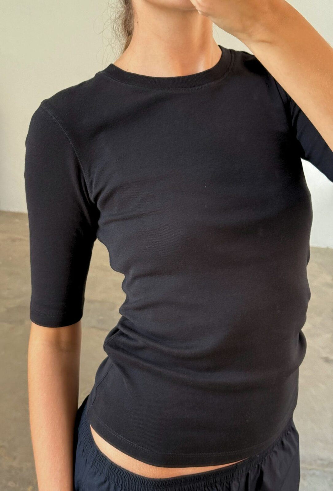 Boii - Femke O-neck Tee - Black