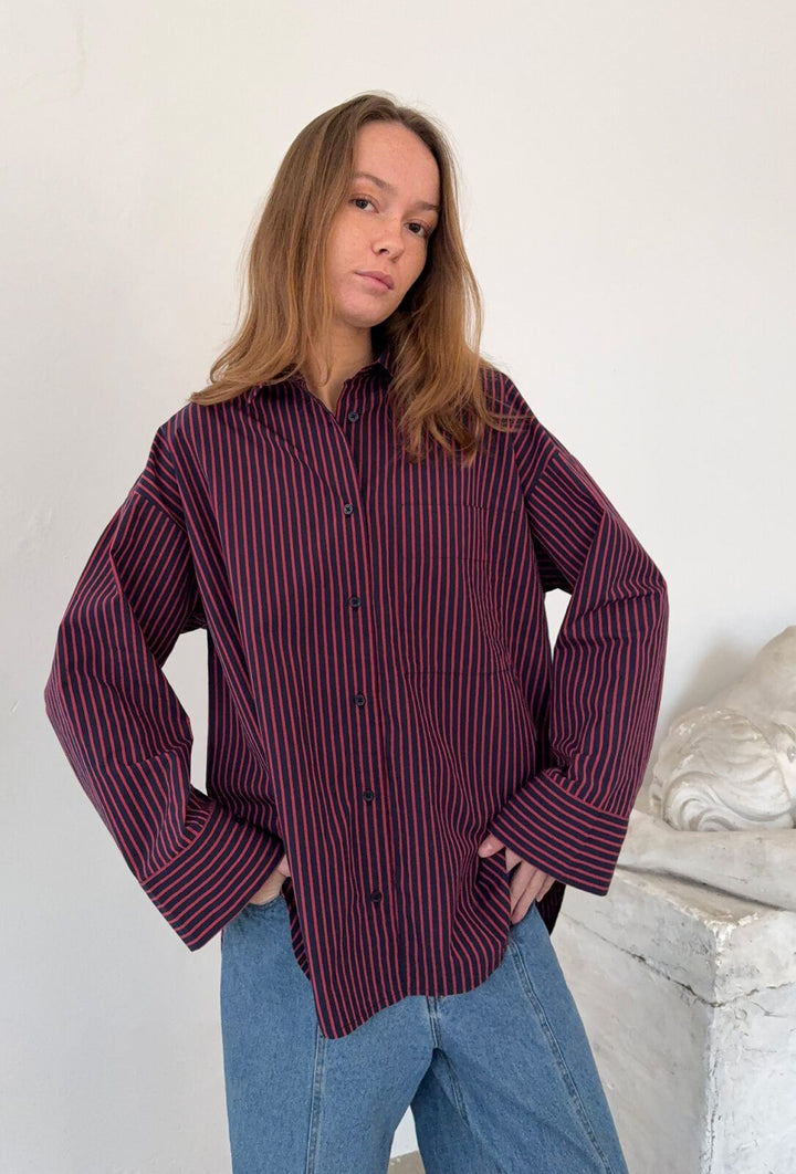 Boii - Fie Stripe Skjorte - Paris Stripe