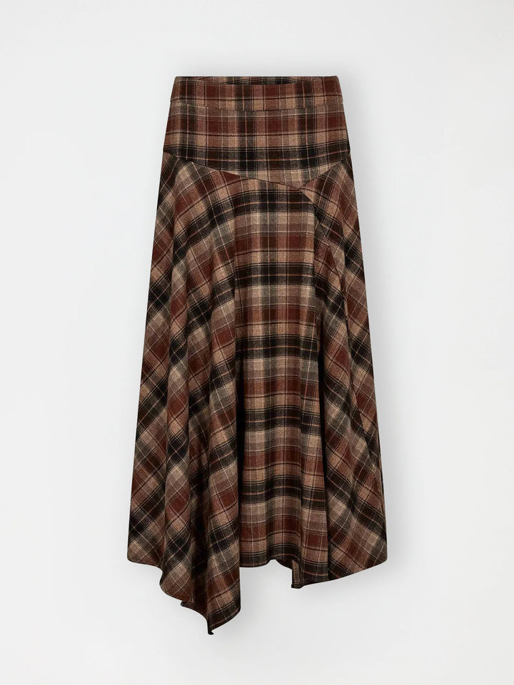 Gossia - FleurGO nederdel - Brown Checks