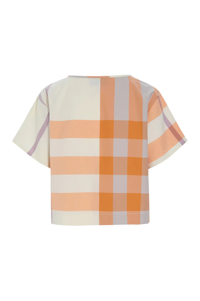 Hunkøn - Frankie skjorte - Orange checked