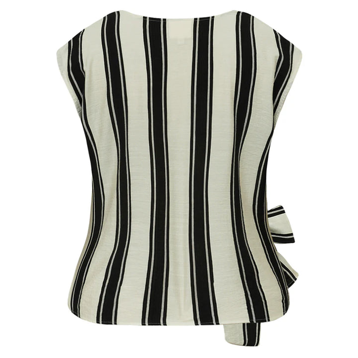 Gossia -Sagara Jo blouse - Sand Black Stripes