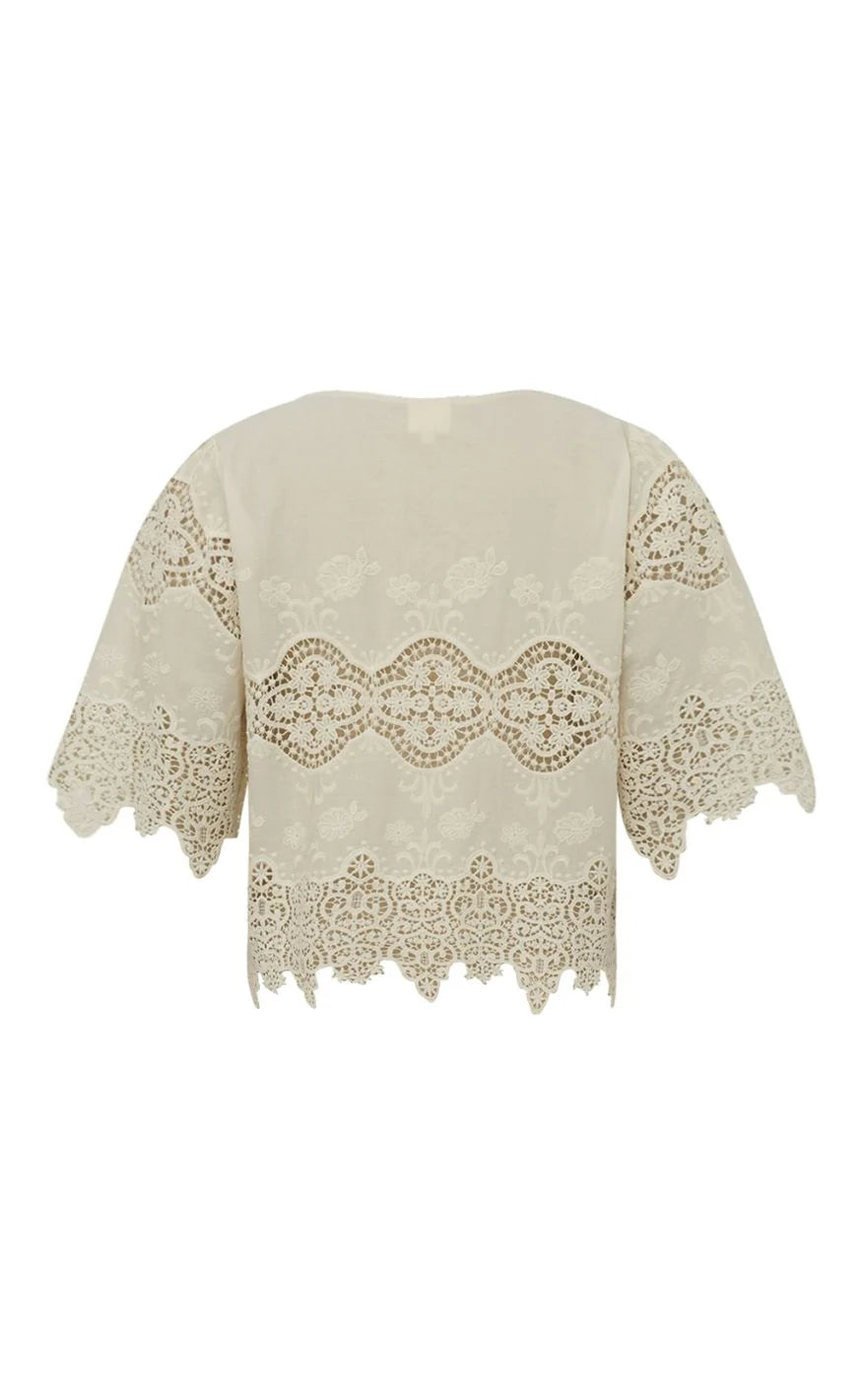 Gossia - Cami bluse - Creme