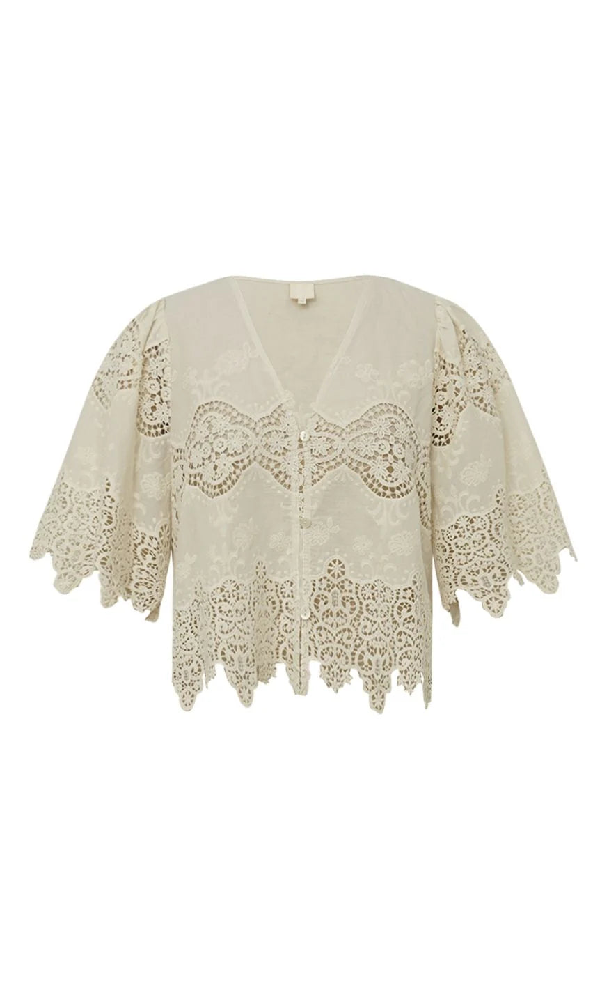 Gossia - Cami bluse - Creme