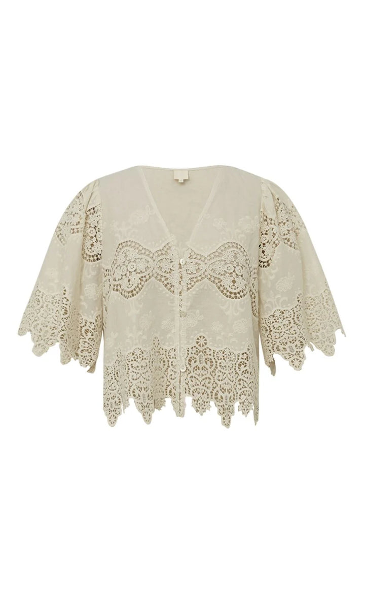Gossia - Cami bluse - Creme