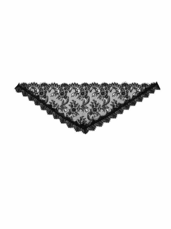 Gossia - Flora Tørklæde - Black - Onesize