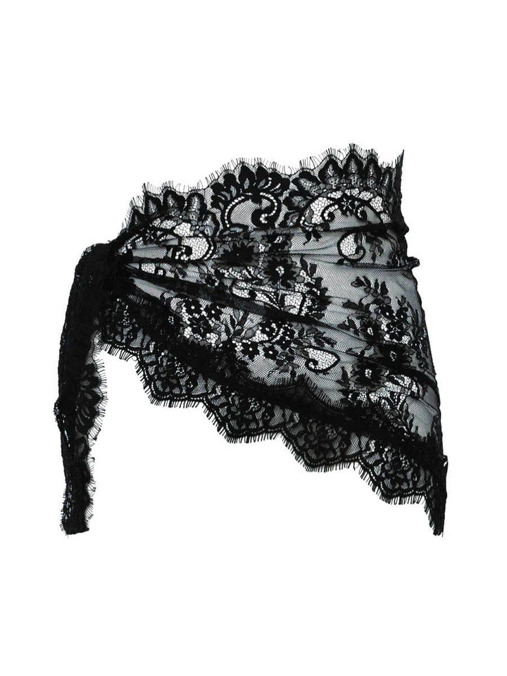 Gossia - Flora Tørklæde - Black - Onesize