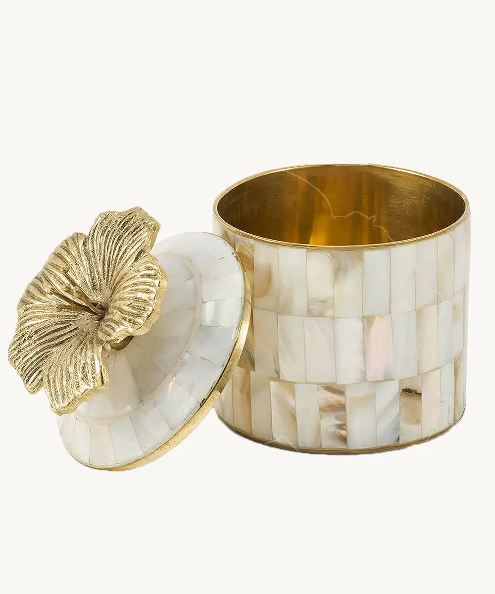Doing Goods - Hailey Hibiscus Circus Box - Large - Pearly