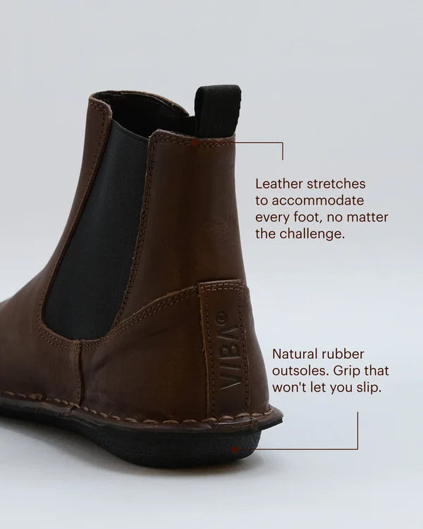 Vibae - Helsinki Leather - Cocoa Brown