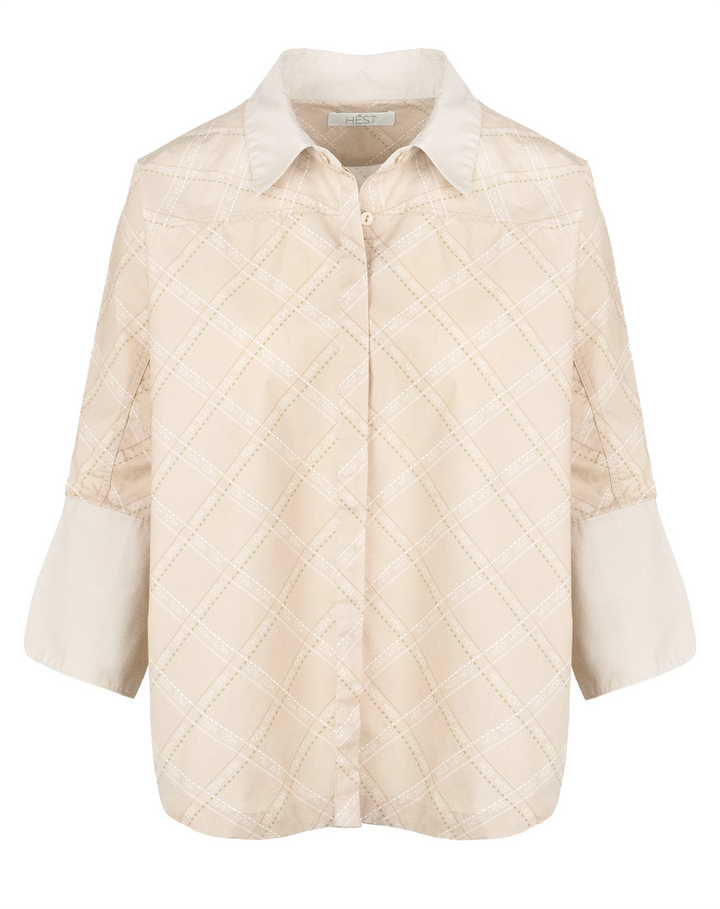 Hést -  ARYA Printed Skjorte - Humus