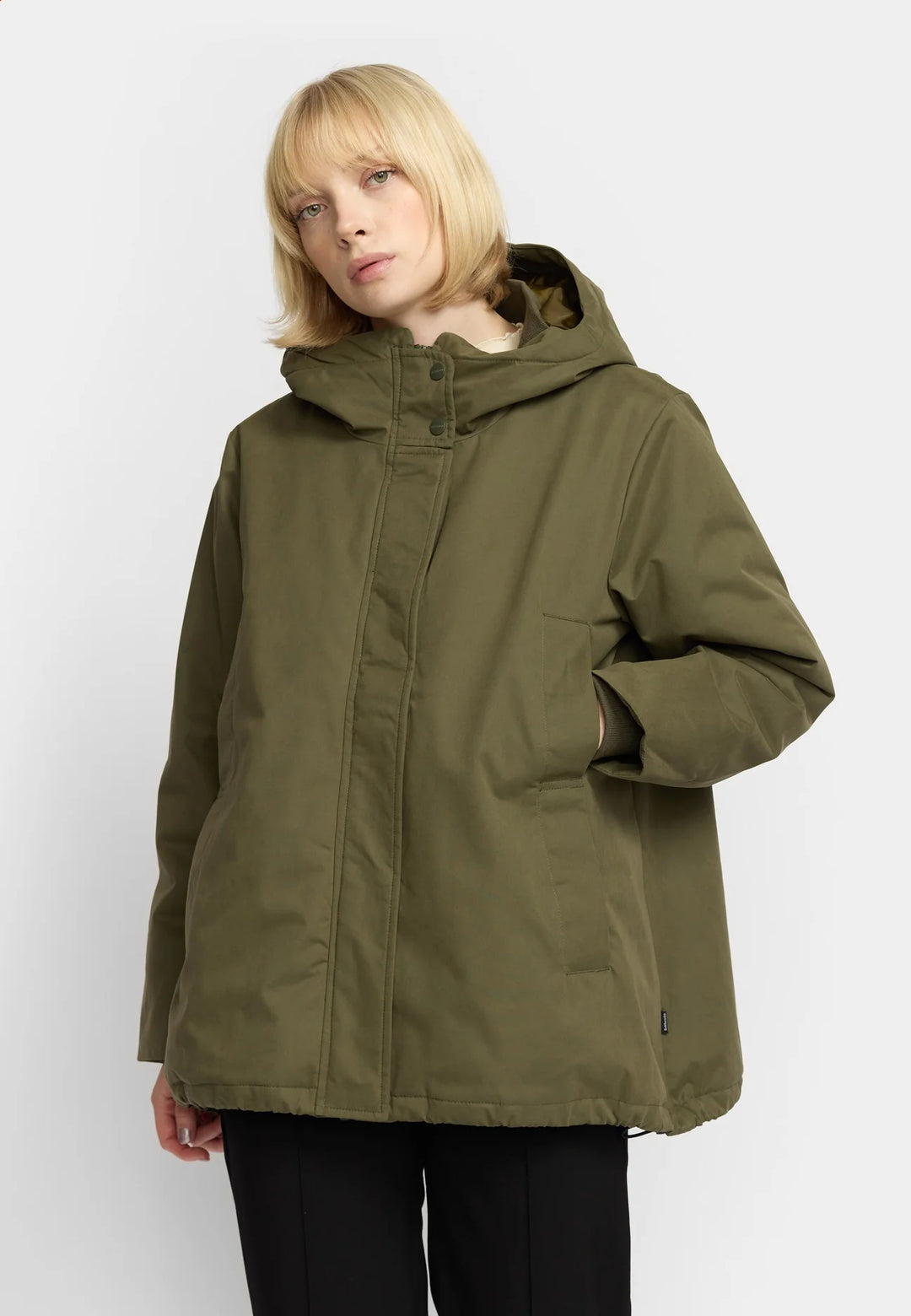 Selfhood - Hooded Jakke - Army