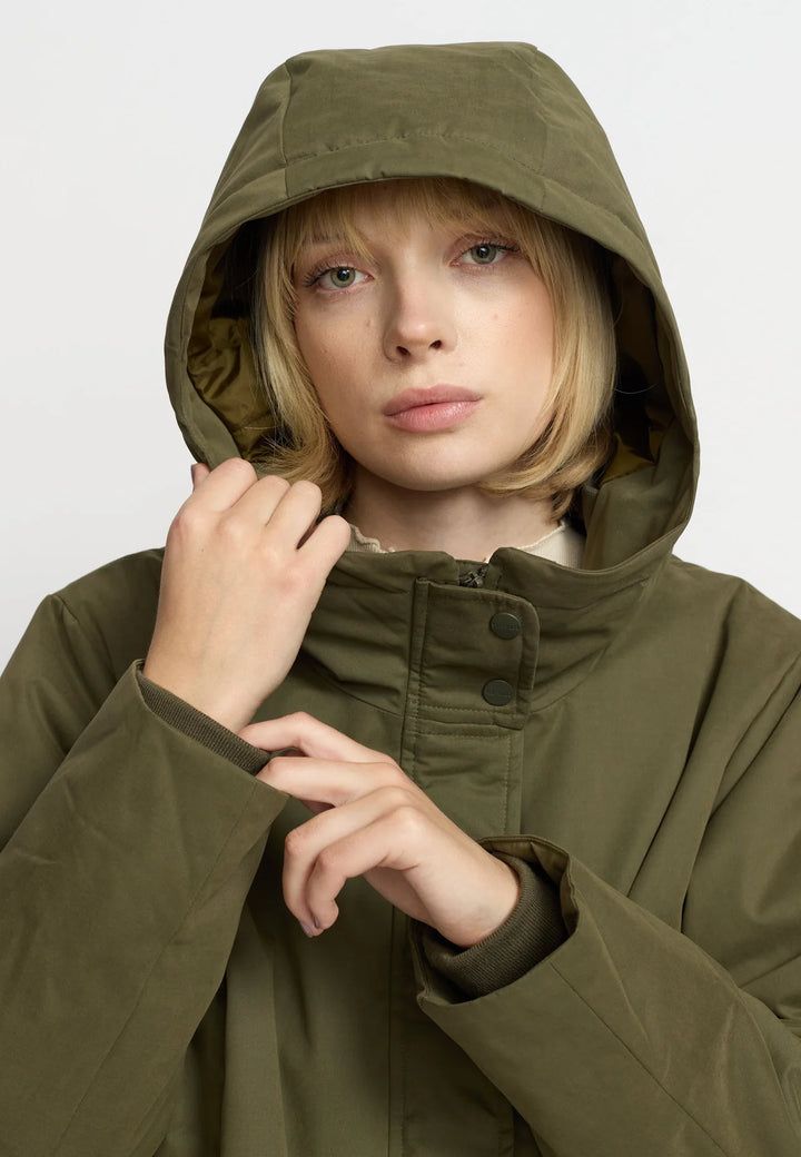 Selfhood - Hooded Jakke - Army