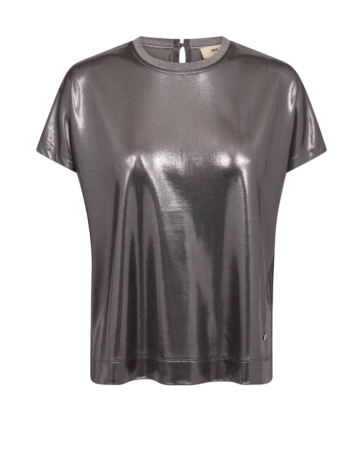 Mos Mosh - Nivola O-neck Metallic Tee - Mockingbird