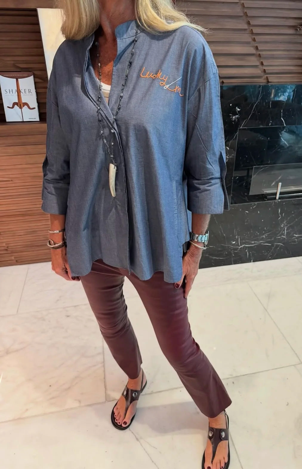 Wow - Luna Shirt Lucky Me - Chambray