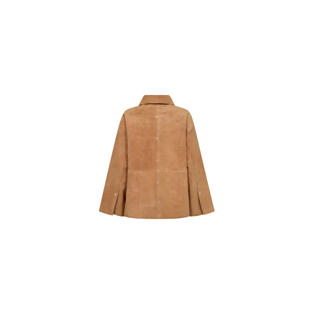 Mos Mosh - Justina Suede Jakke - Tan