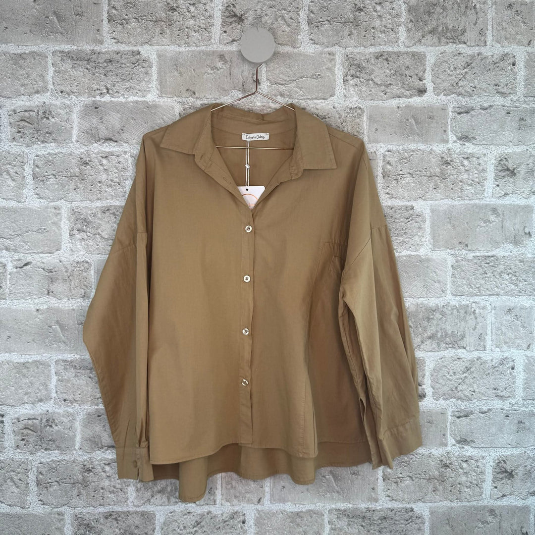 Cabana Living - Nadina skjorte - Cammello - ONESIZE