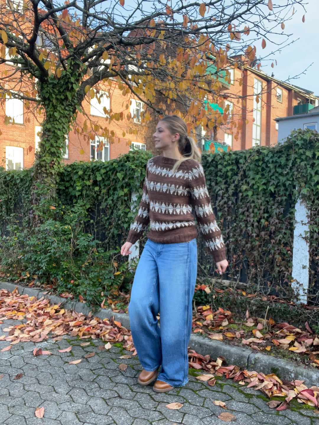 Chola - Strik Sweater - Brun