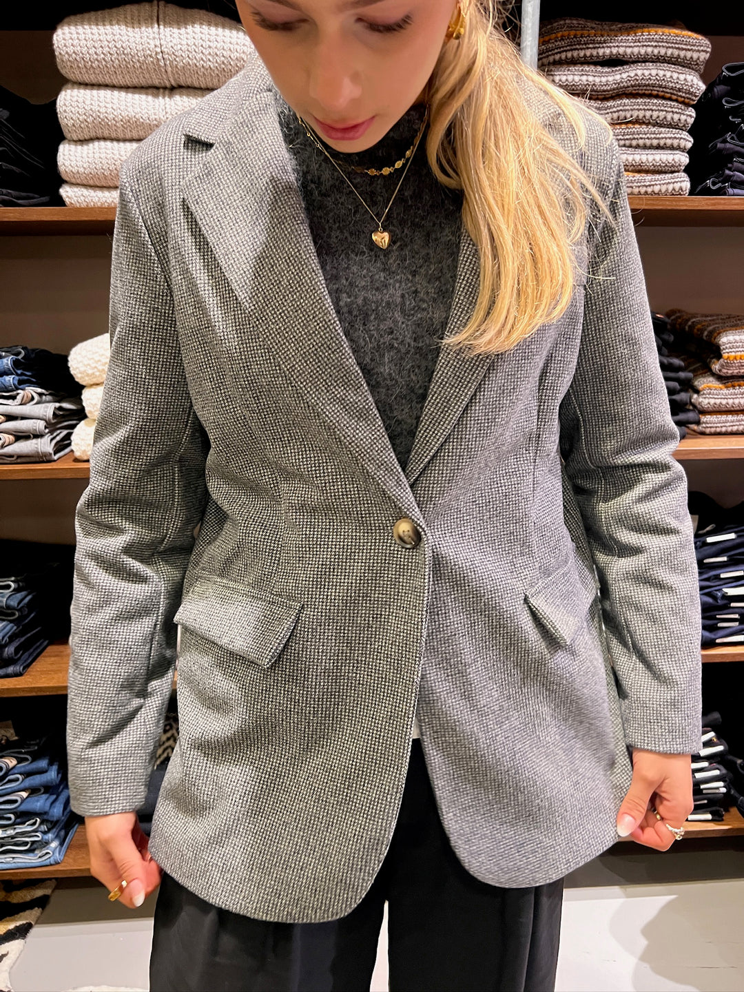 Marta - Fenix Blazer - Grey - One Size