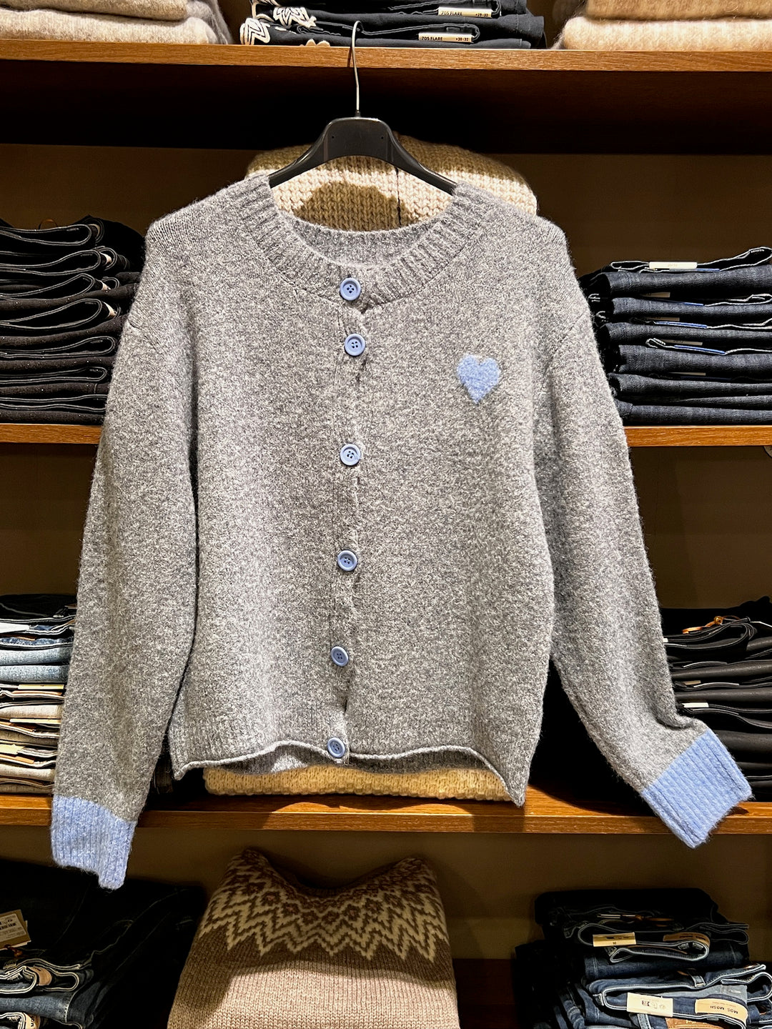 Marta - Calla Knit - Grey/Blue