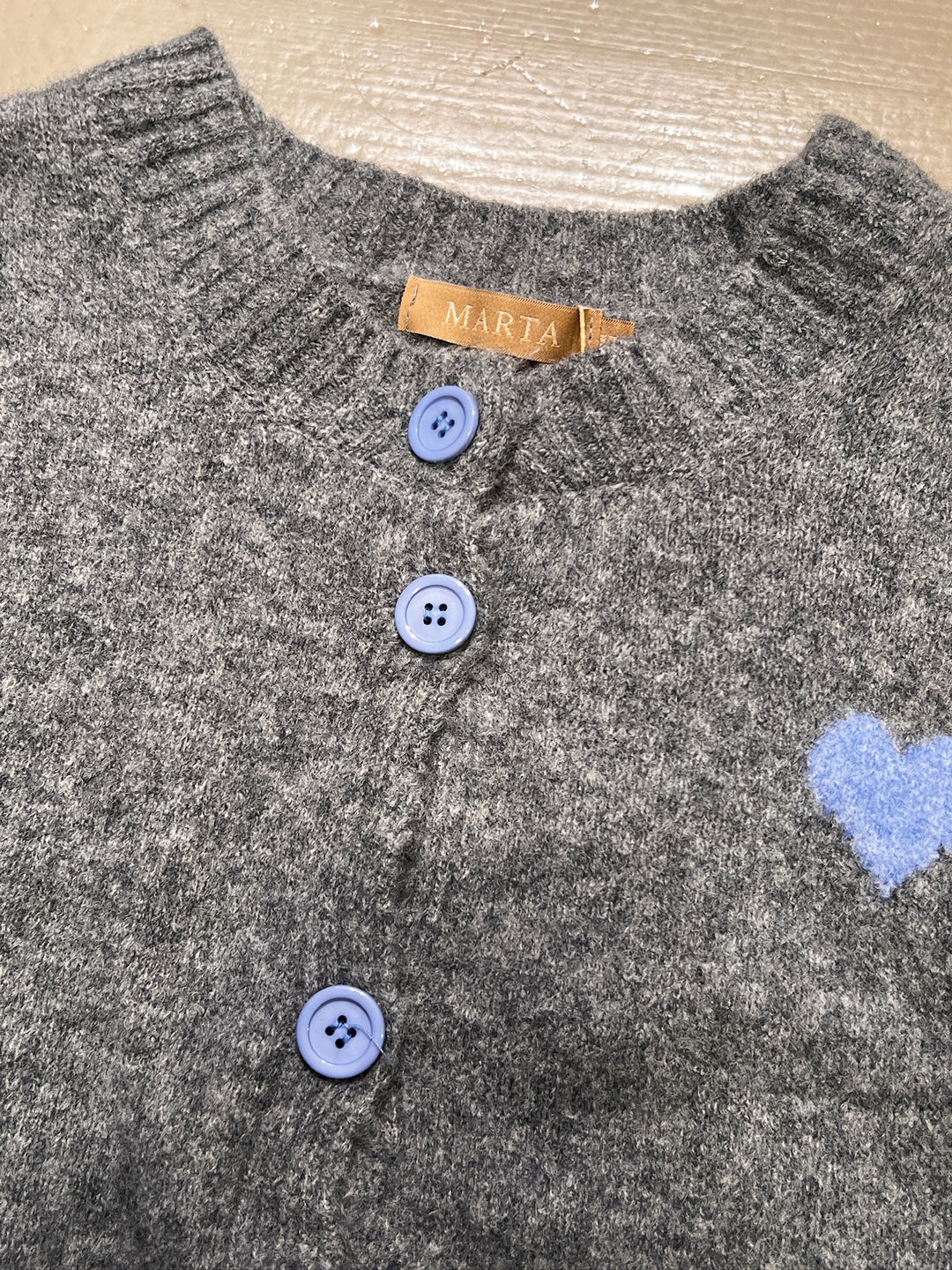 Marta - Calla Knit - Grey/Blue