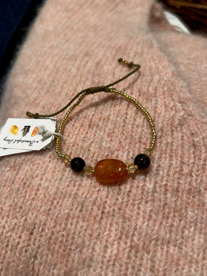 A Beautiful Story - Excited Carnelian Bracelets - Smokey Citrine GC