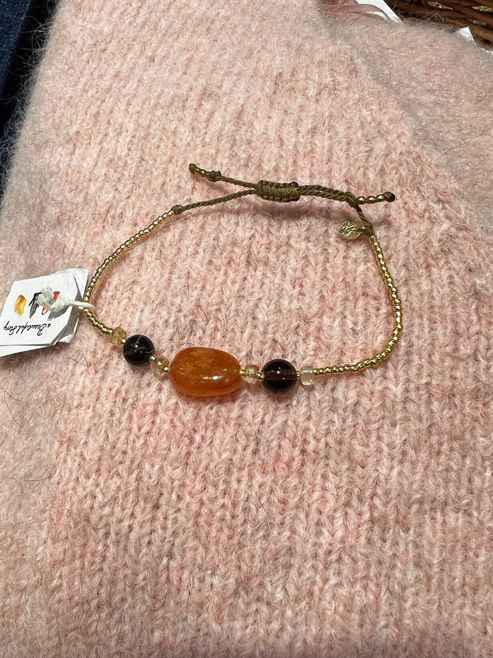 A Beautiful Story - Excited Carnelian Bracelets - Smokey Citrine GC
