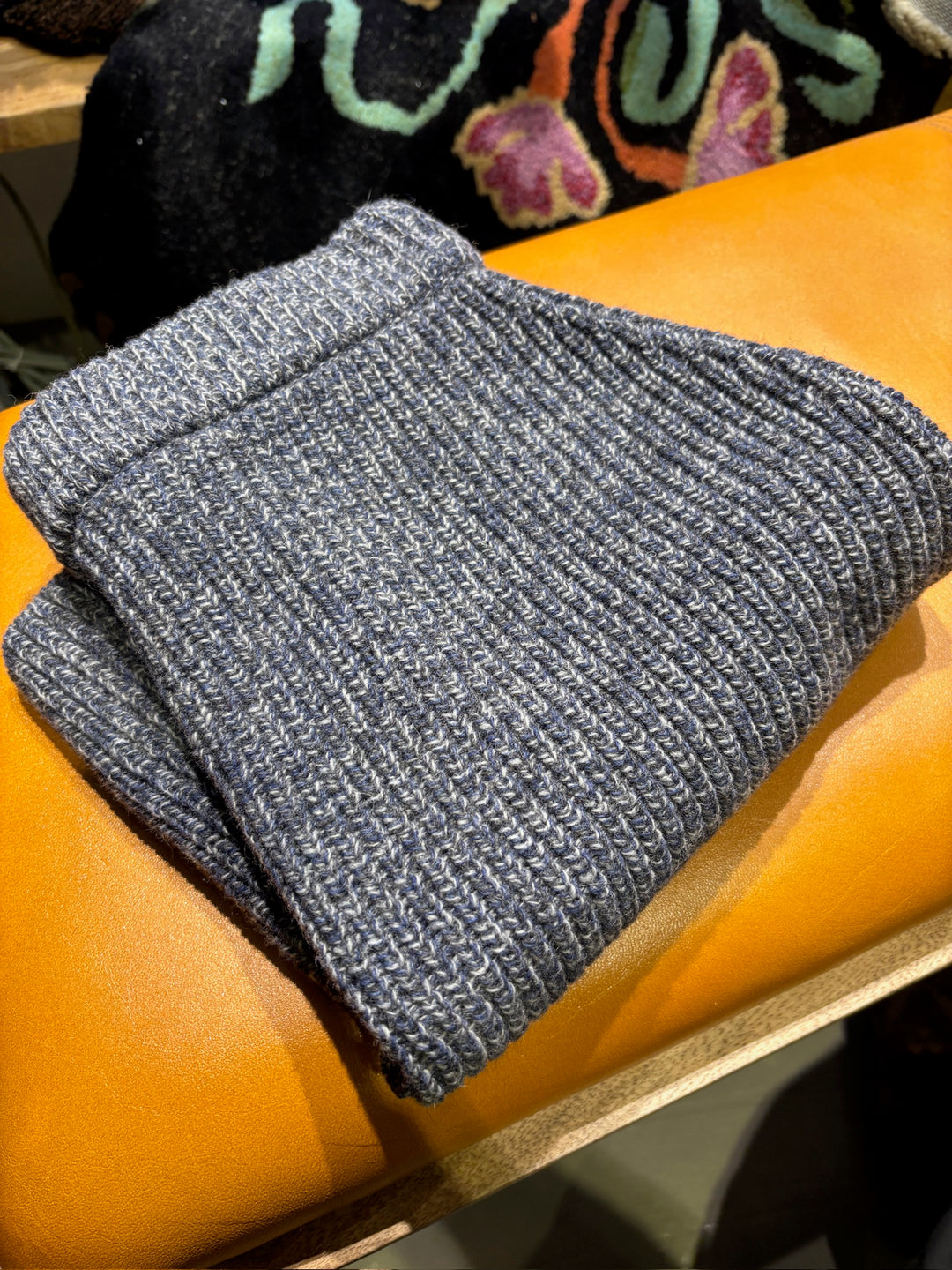 Basic Apparel - Randi Short Skirt - Poppy Seed/Sky Captain