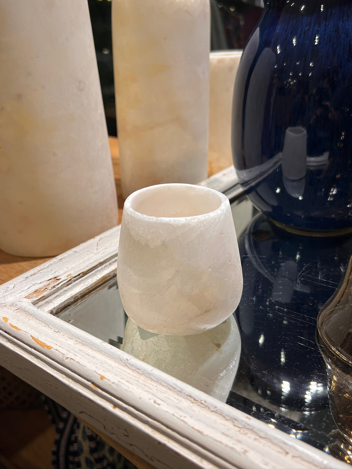 Sirocco Living - Alabaster Curra - White - 8cm