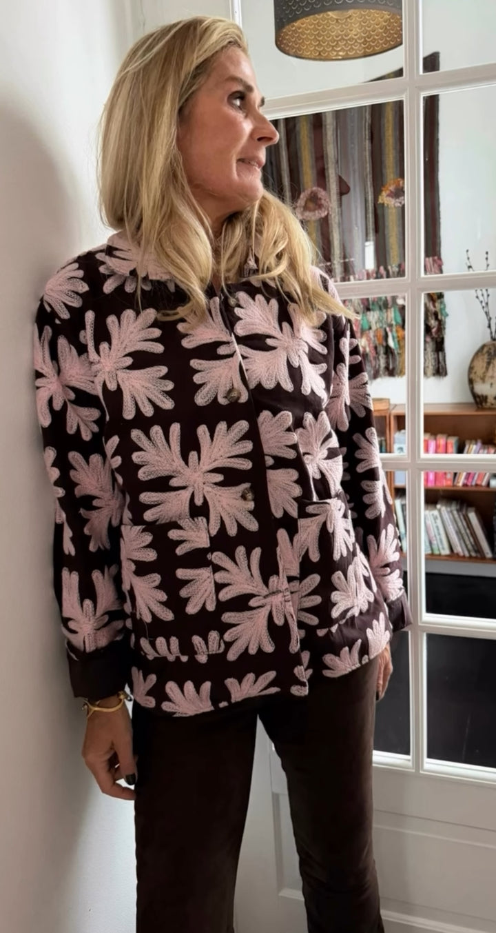 Wow - Claudia Jacket - Brown/Rose