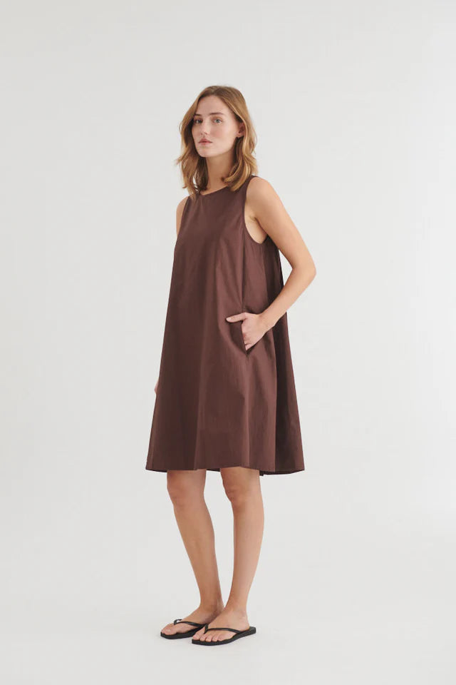 Basic Apparel - Ida Dress - Chicory Coffee
