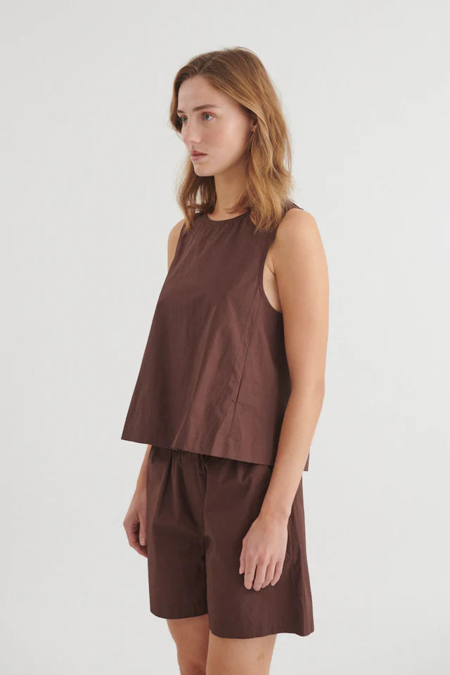 Basic Apparel - Ida Top - Chicory Coffee