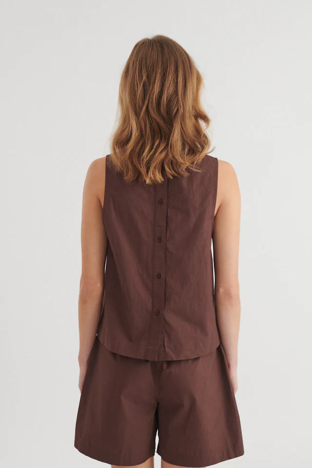 Basic Apparel - Ida Top - Chicory Coffee