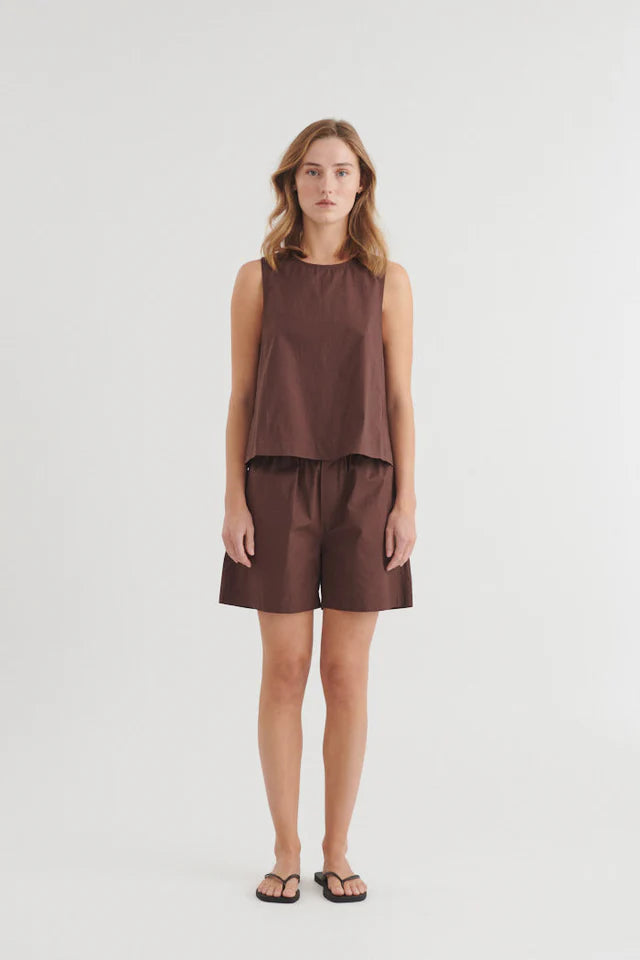 Basic Apparel - Ida Top - Chicory Coffee