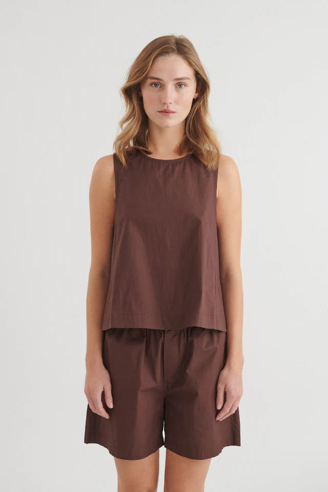 Basic Apparel - Ida Top - Chicory Coffee