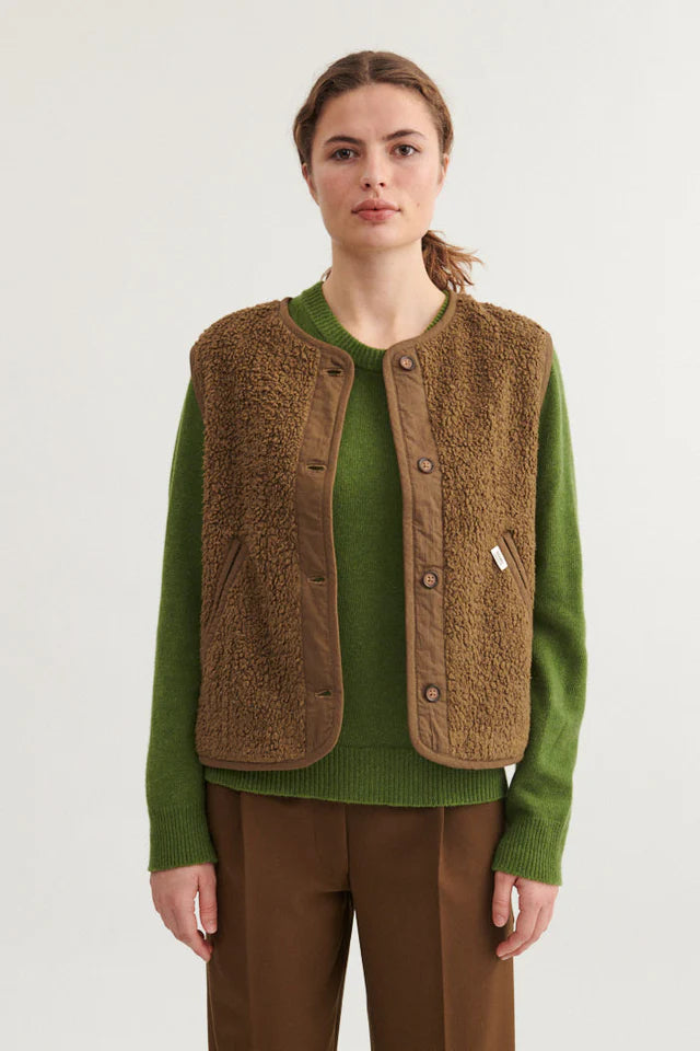 Basic Apparel - Ida Vest - Capers Green