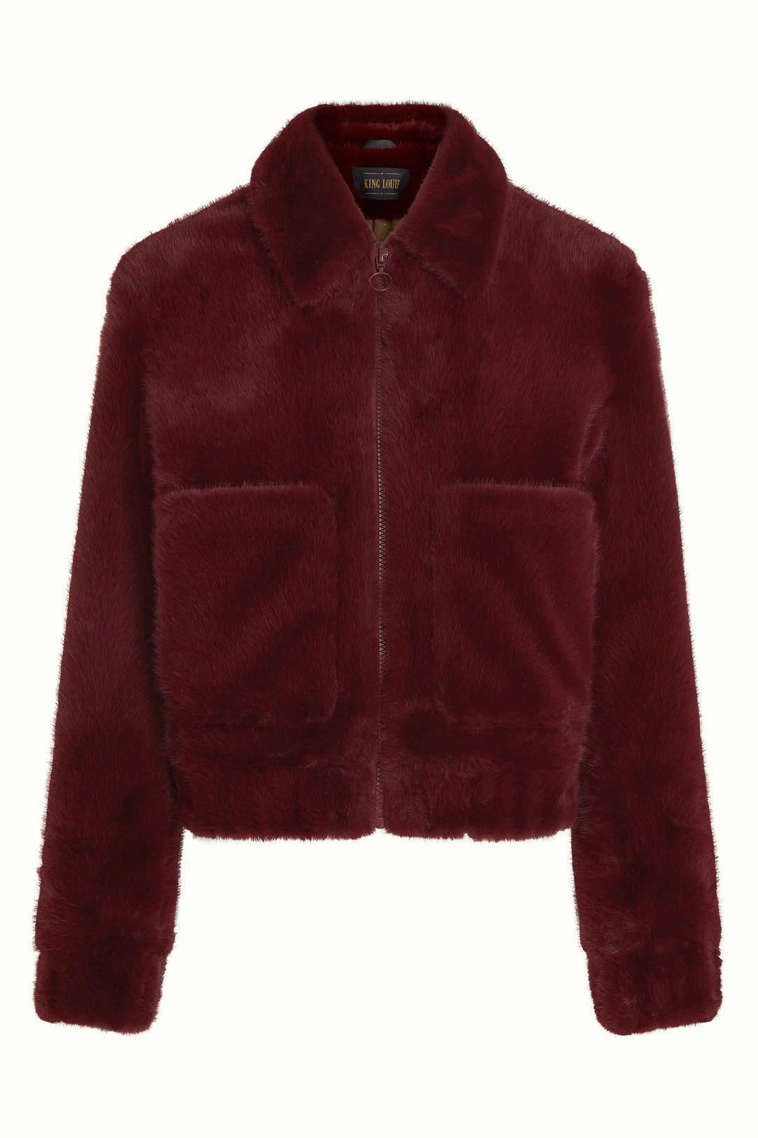 King Louie - Isla Jakke Silver Fur - Porto Red