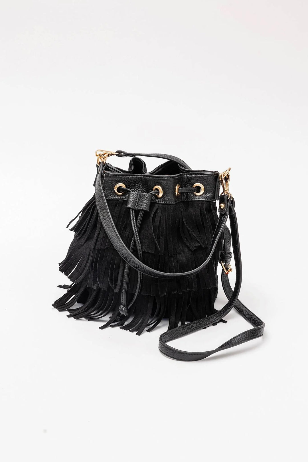 Bow 19 - Jade Bucket Bag Frill - Black