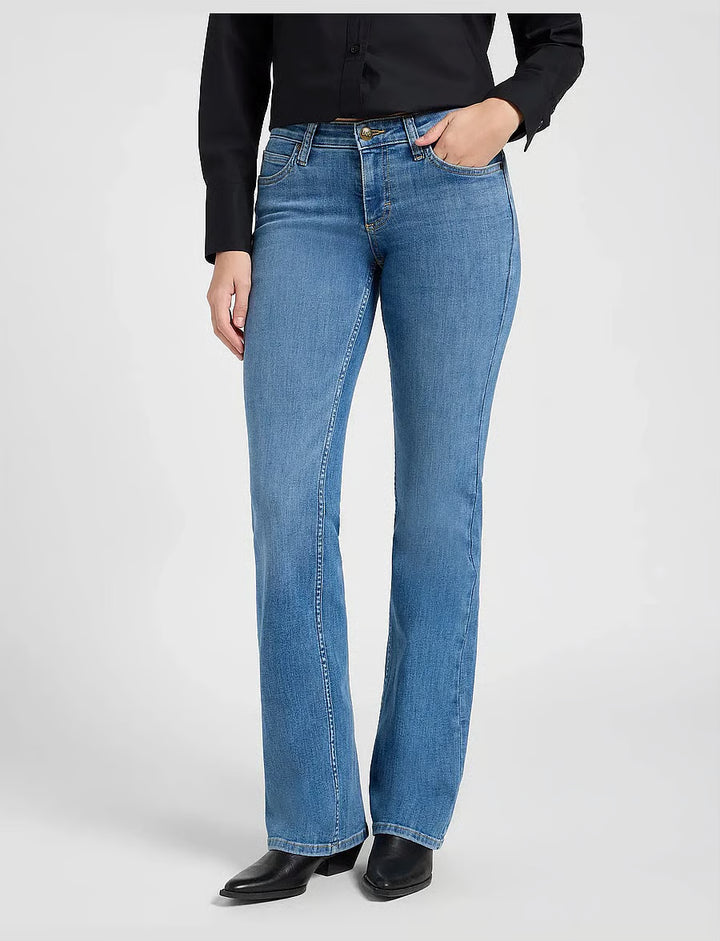 Lee - Flap Pocket Jessica Jeans - Mid Fade