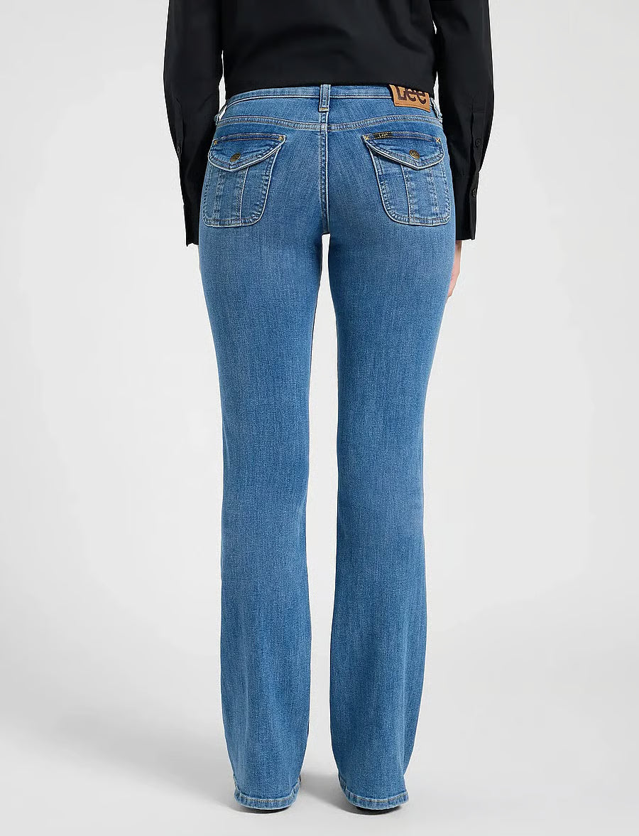 Lee - Flap Pocket Jessica Jeans - Mid Fade