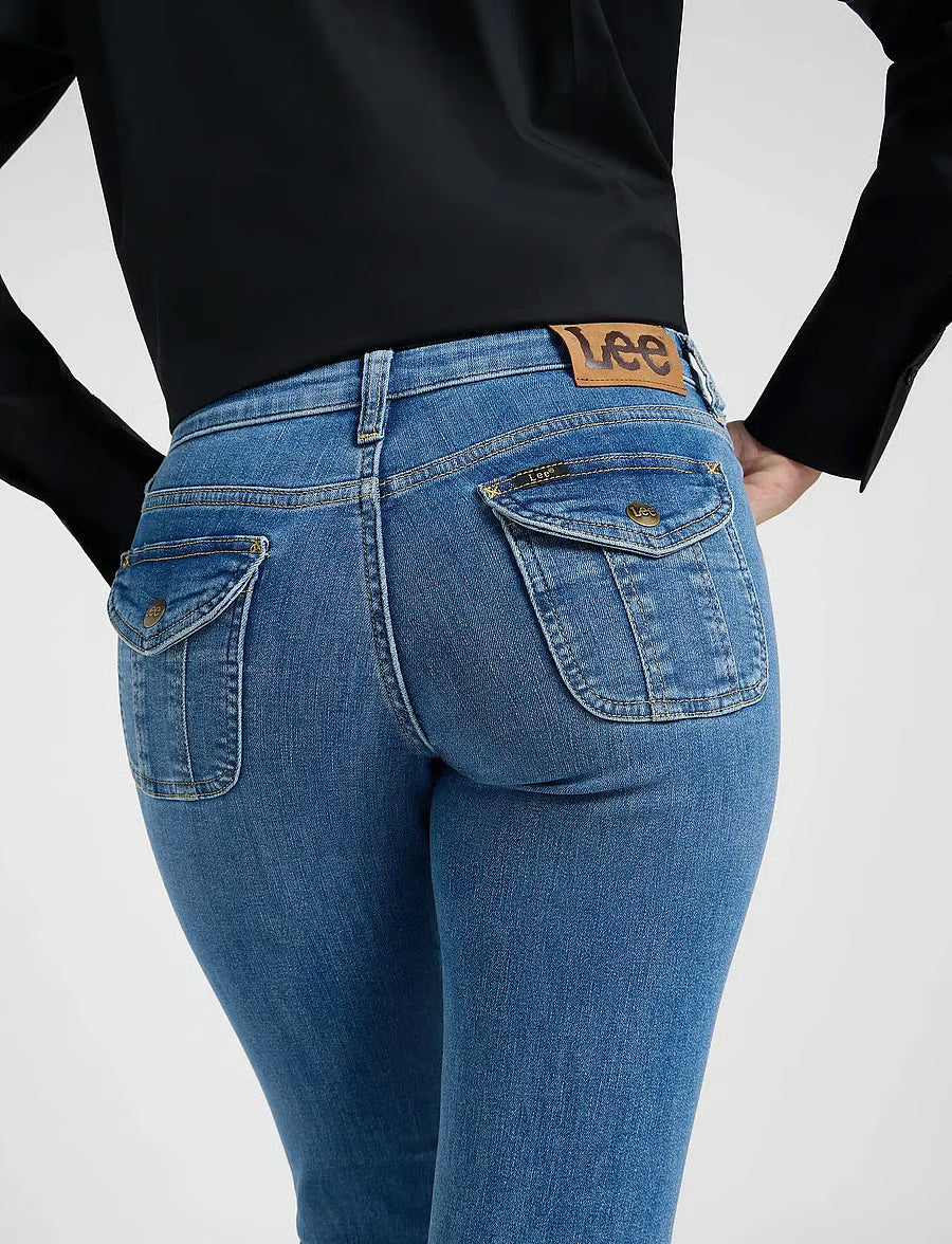 Lee - Flap Pocket Jessica Jeans - Mid Fade