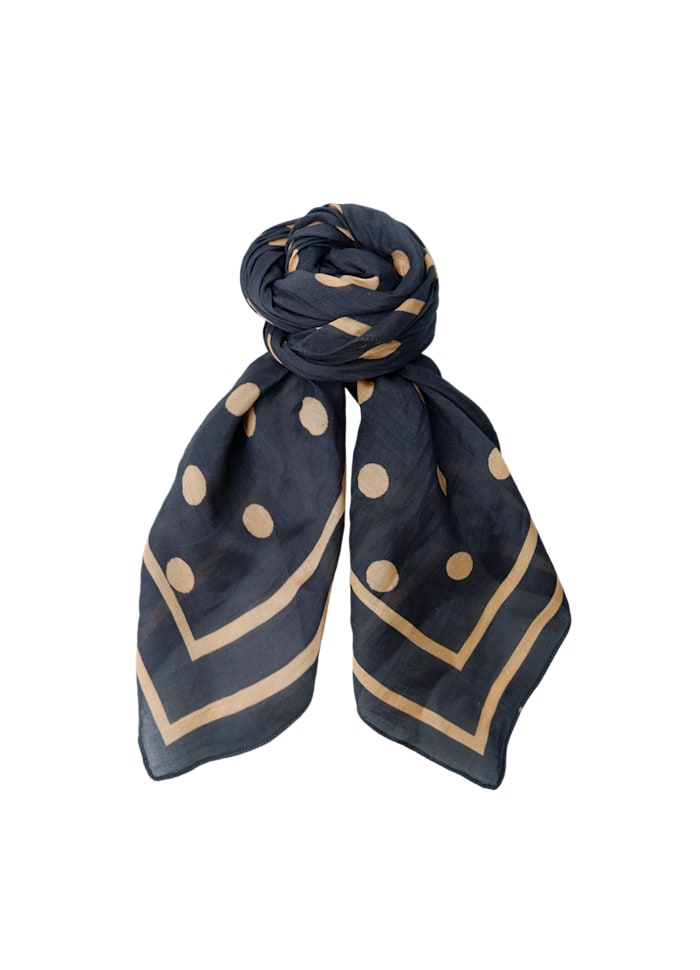 Black Colour - Jude Dotted Mini Tørklæde - Dark Grey