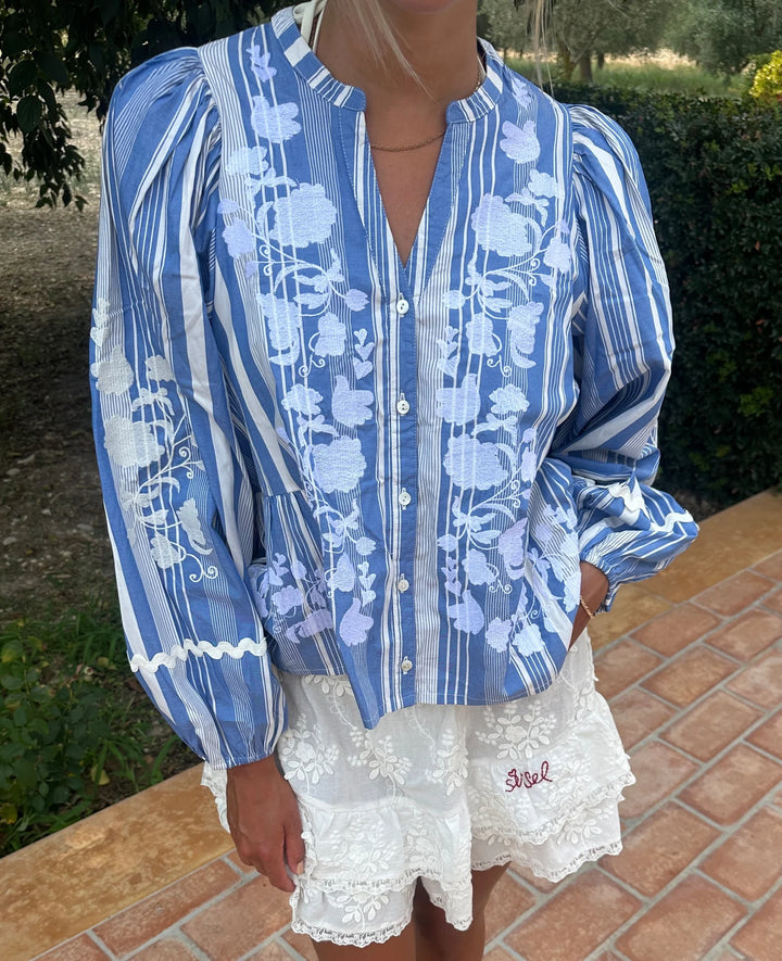 Sissel Edelbo - Juliane Top - Blue Stripes