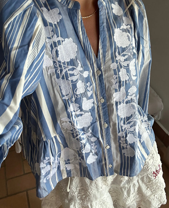 Sissel Edelbo - Juliane Top - Blue Stripes