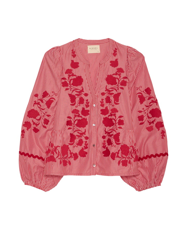 Sissel Edelbo - Juliane top - Red stripes