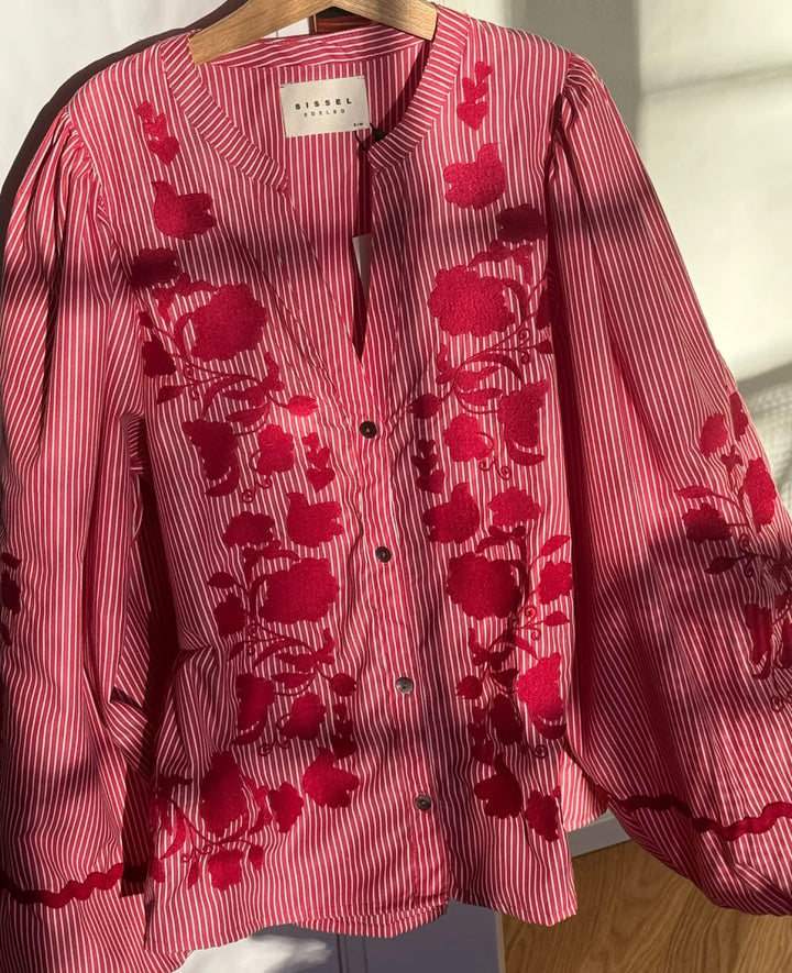 Sissel Edelbo - Juliane top - Red stripes