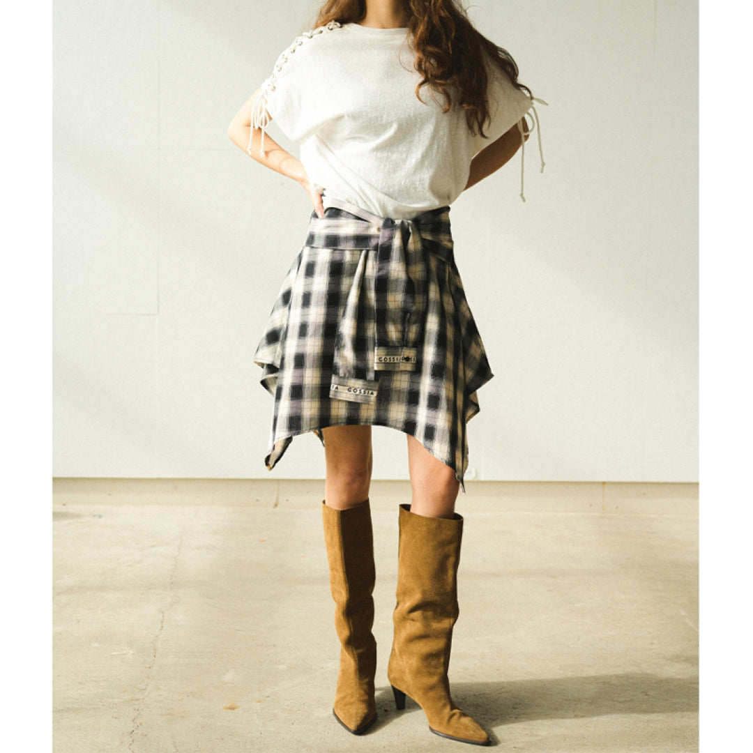 Gossia - JullaGo Nederdel - Black Checks