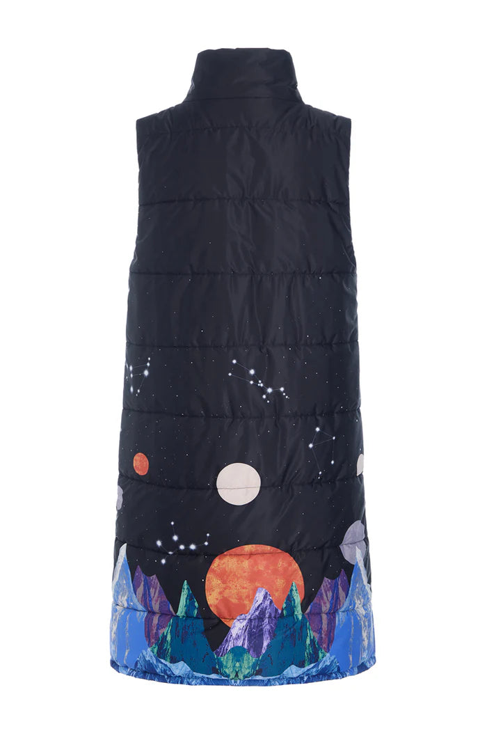 Hunkøn - Justice Long Vest - Outer Space Art Print