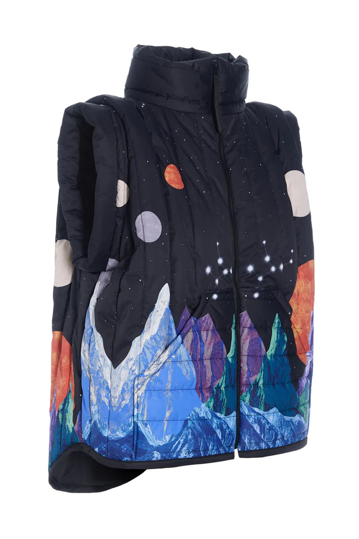 Hunkøn - Justice Short Vest - Outer Space Art Print